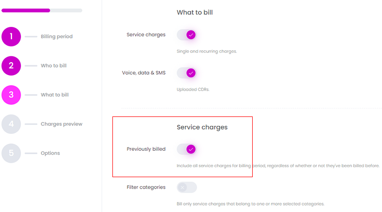 Previously billed