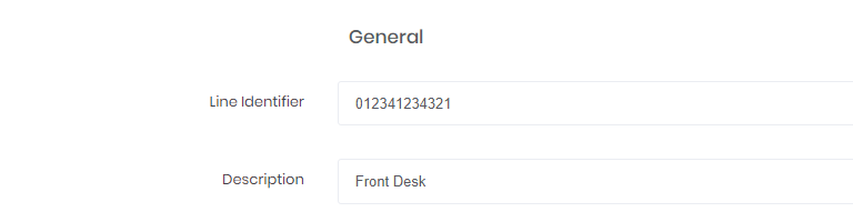 The Caller Line Identifiers menu item