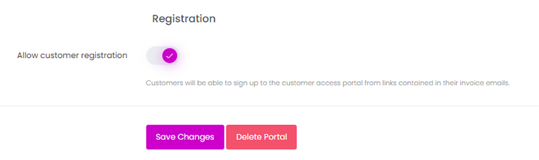 Allow Customer Registration